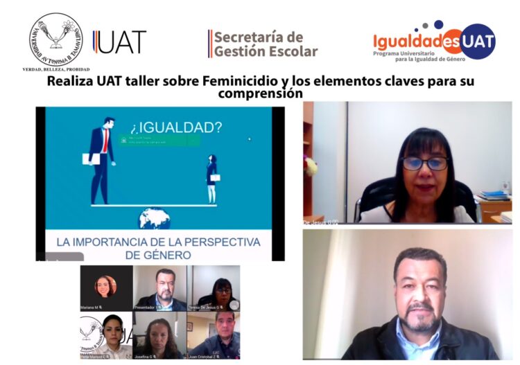 Realiza UAT taller virtual sobre feminicidio