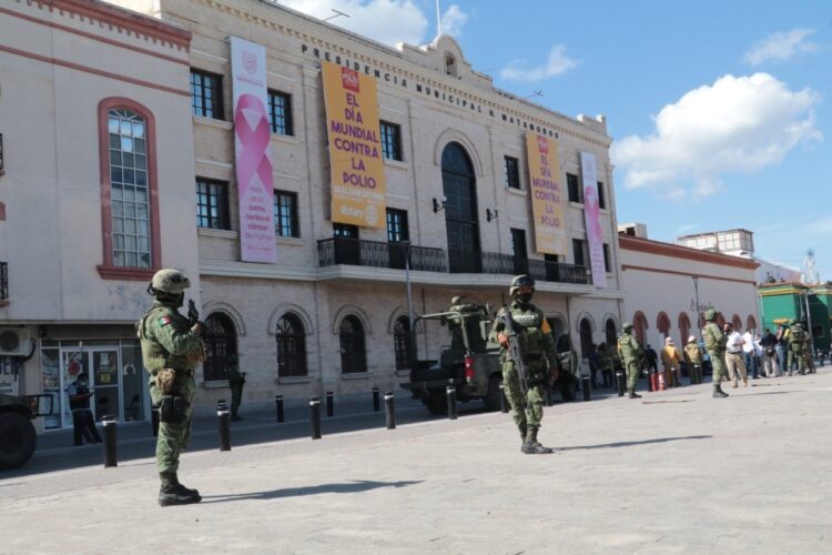 Inexistente artefacto explosivo en Palacio Municipal de Matamoros: SEDENA