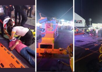 Varios heridos deja el  desplome de un juego en la Expo feria Guadalupe, Nuevo León