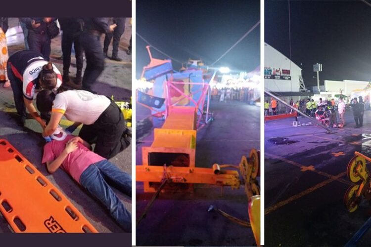 Varios heridos deja el  desplome de un juego en la Expo feria Guadalupe, Nuevo León