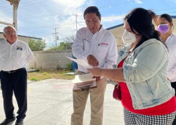 Supervisa Rodolfo González Valderrama en Río Bravo el programa La Escuela es Nuestra