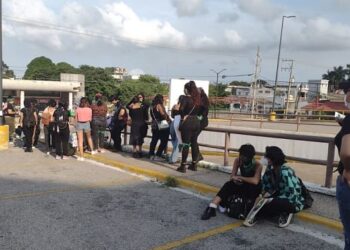Poca respuesta en Tampico a marcha feminista a favor del aborto