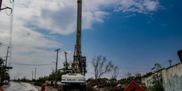 Avanza obra de transformación de la Avenida de las Américas en Matamoros, Tamaulipas 