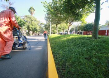 Mejoran la señalización en la calle 17 de Ciudad Victoria 