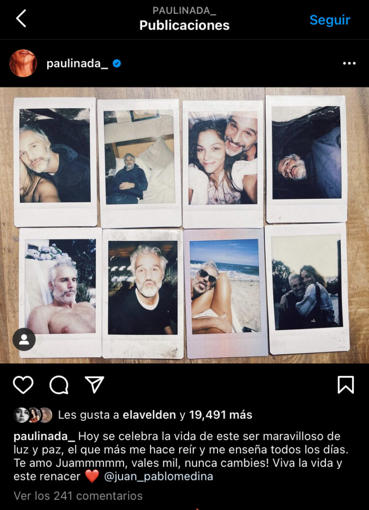 Paulina Dávila felicita a Juan Pablo Medina en su cumpleaños con tierno mensaje
