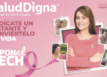 Daniela Romo busca iniciativa de Salud Digna para fomentar la detección oportuna del cáncer de mama en México