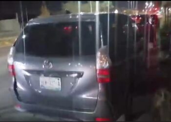 Choque en la avenida Rotaria.