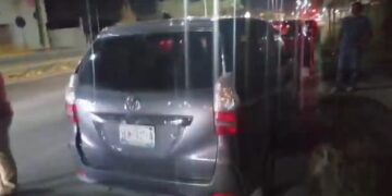 Choque en la avenida Rotaria.