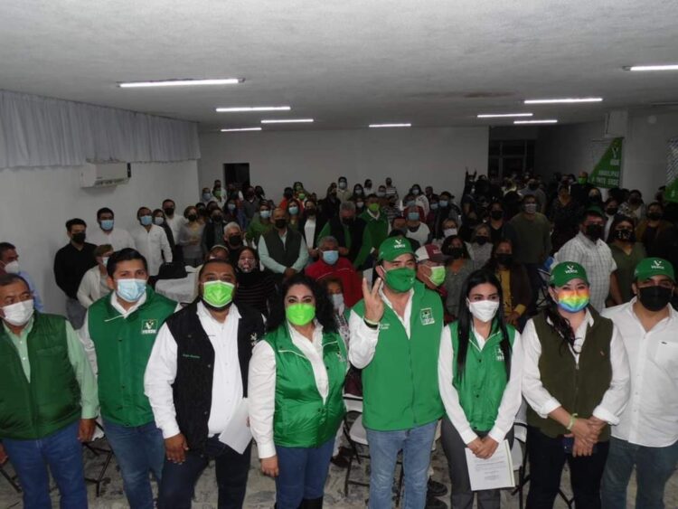 Rinde protesta Comité Municipal del PVEM en El Mante