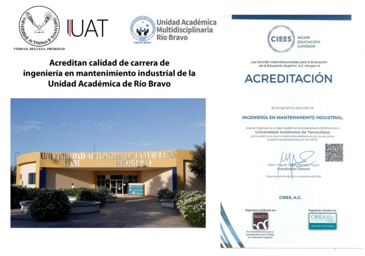 Recibe la UAT Río Bravo reconocimiento nacional de calidad educativa