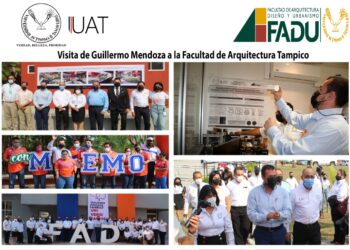 Expone Guillermo Mendoza su proyecto a universitarios de la FADU-UAT