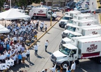Gobierno de Madero adquiere 7 camiones recolectores de basura