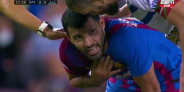 Sergio Agüero es baja para Barcelona
