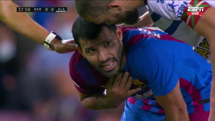 Sergio Agüero es baja para Barcelona