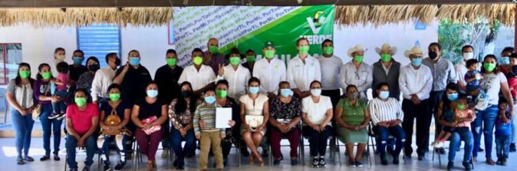 Rinden protesta dirigentes del PVEM en Tula y Jaumave