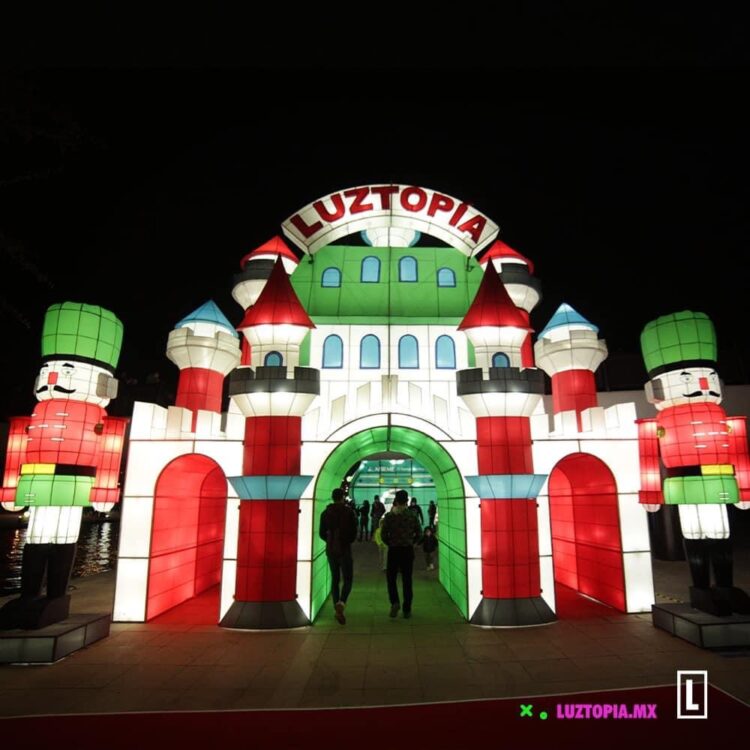 Luztopía, vuelve el festival de luces navideñas más grande de Mexico.