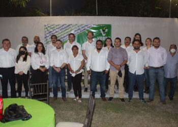 Toman protesta al Comité Directivo Municipal del PVEM en Victoria