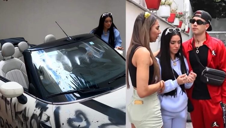 Cecia Loaiza  le destroza Mini-Cooper a la influencer Kimberly Loaiza