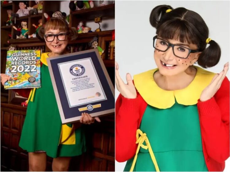 La chilindrina es ganadora del Récord Guinness