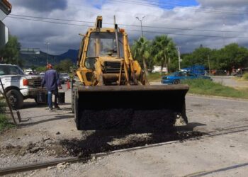 Rehabilitación de calles en la ciudad.
