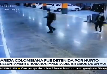 Detienen a pareja colombiana por hurtar en shopping