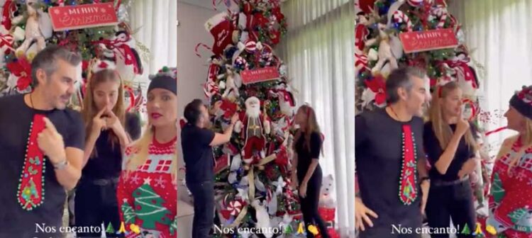 Adrian Uribe añade toque extra a su arbol de navidad