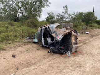 Persecusión y volcadura  en Texas  deja 2 muertos