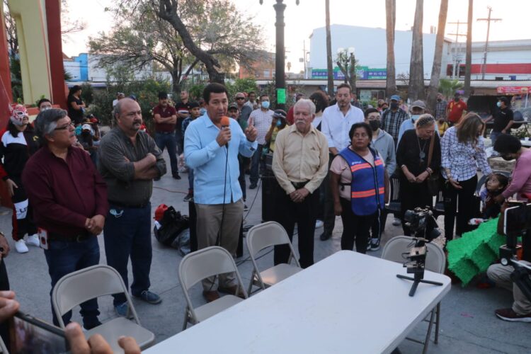 Anuncian rehabilitación de la Plaza Allende en Matamoros