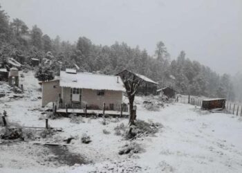 Reporta Durango caída de nieve en tres municipios