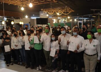 Rinde protesta Comité Municipal del PVEM en Madero.