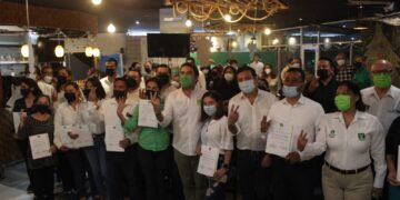 Rinde protesta Comité Municipal del PVEM en Madero.