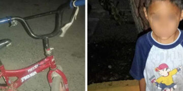 Es rescatado menor de 4 años por elementos de tránsito