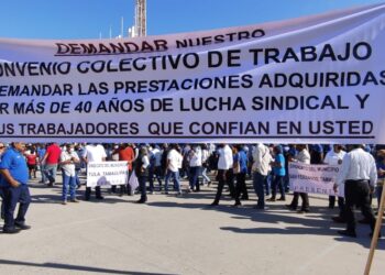 Demandan empleados municipales de Victoria respeto al Convenio Colectivo de Trabajo