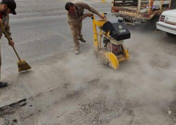 Repara COMAPA fuga y pavimentos en calles 9 y Berriozábal