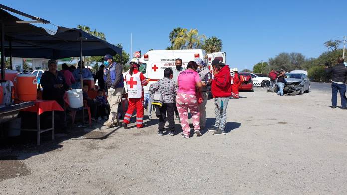 Nueve lesionados en aparatoso choque