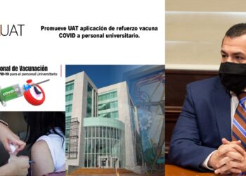 Promueve UAT la aplicación del refuerzo de vacuna anticovid al personal universitario