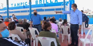 Atienden demanda de vacunación en Tampico con módulo en Puertas Coloradas