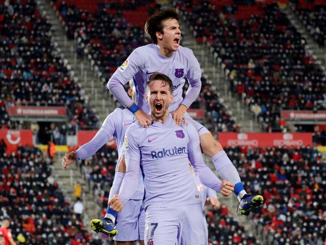 Barcelona triunfa 1-0 con 18 bajas por Covid sobre el Mallorca
