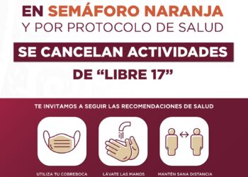Cancelan “Paseo Libre 17” por semáforo naranja-Covid en Victoria
