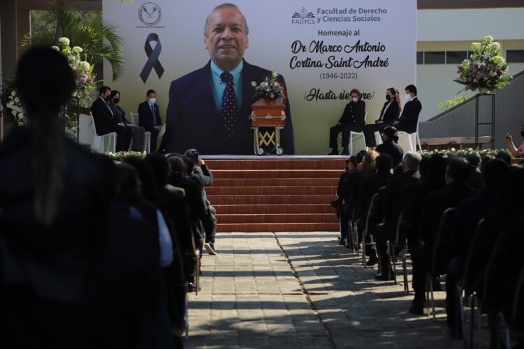 Rinde la UAT homenaje póstumo al Dr. Marco Antonio Cortina Saint André