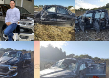 Reportan fuerte accidente automovilístico de Eduin Caz líder de Grupo Firme