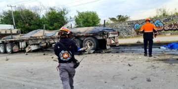 4 muertos deja percance vehicular en Apodaca.