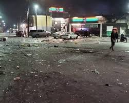 Tienda explota en Matamoros.