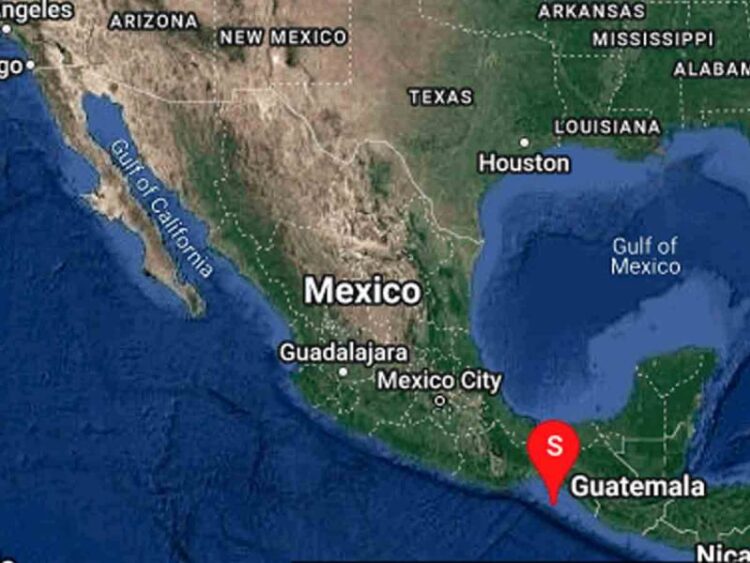 Se registra sismo magnitud 5.1 al suroeste de Pijijiapan, Chiapas