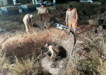 Reactivan bombeo de agua del acueducto a Cd. Victoria, tras reparar fuga