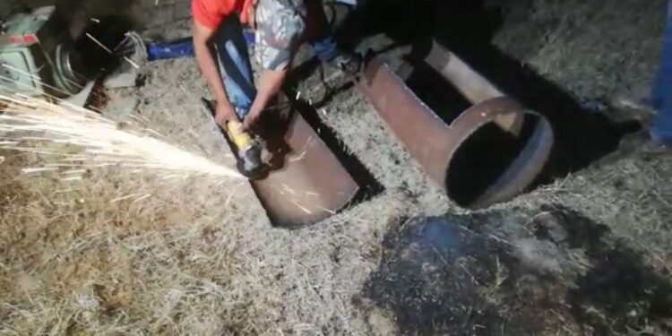 Reactivan bombeo de agua del acueducto a Cd. Victoria, tras reparar fuga