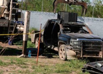 FGR destruye 12 vehículos ‘monstruos’ en Reynosa, Tamaulipas