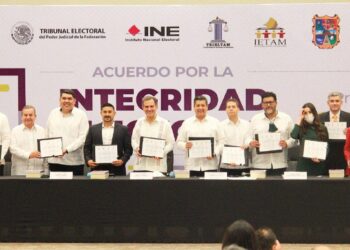Firman autoridades electorales y partidos Acuerdo por la Integridad de Elección en Tamaulipas.