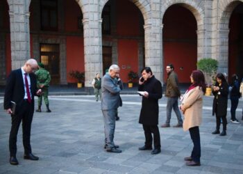 Así vivió López Obrador el sismo en Palacio Nacional