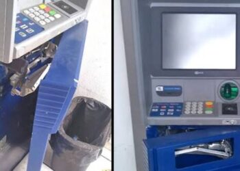 tratan de robar cajero y amarran a velador